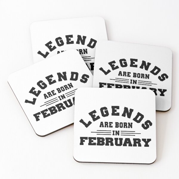 Item preview, Legends are born in february designed and sold by BandiRock.