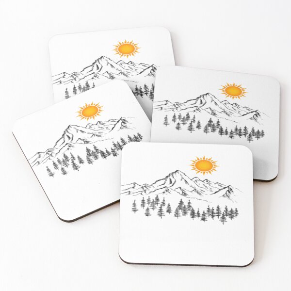 Item preview, mountain and sun. designed and sold by kdlslq-68876.
