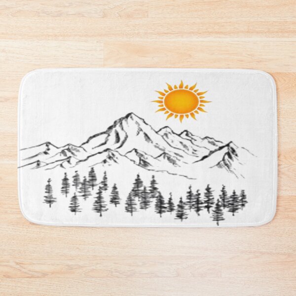 Item preview, mountain and sun. designed and sold by kdlslq-68876.