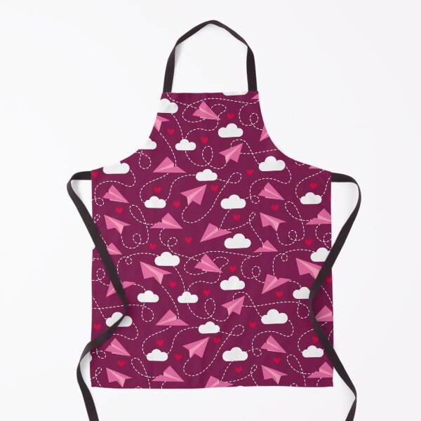 Item preview, Valentine's hearts paper airplanes love clouds burgundy designed and sold by Dana Du.