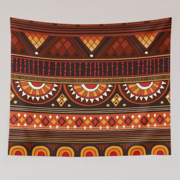 Item preview, Brown Ethno Pattern designed and sold by stylebytara.