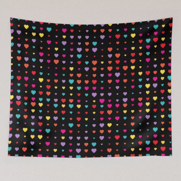 Item preview, polka hearts multicolor pattern designed and sold by cutecrazytshirt.
