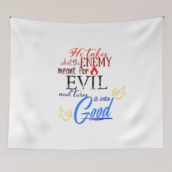 Item preview, He TURNS EVIL into GOOD - Christian T-shirt, hoodie, sweatshirt, etc.  designed and sold by Brent Horton.