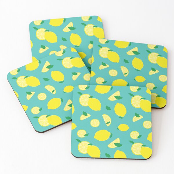 Item preview, Lemons, Slices, and Wedges on Blue Background designed and sold by jadefyre.