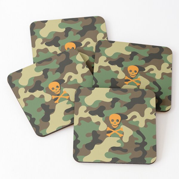 Item preview, SKULL - CAMO & ORANGE designed and sold by Character Assassination.