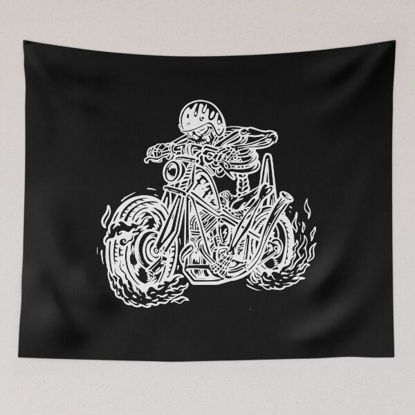 Item preview, Skeleton Lovers: Motorcycle Skull  designed and sold by KingMasterStore.