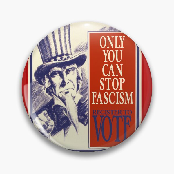 Item preview, Only You Can Stop Fascism, Register To Vote Uncle Sam designed and sold by BetelgeuseX3.