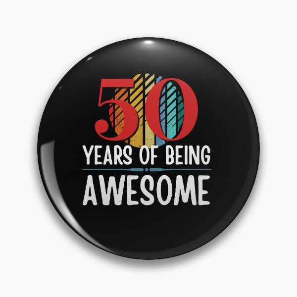 Item preview, 50 Years of Being Awesome, Funny 50th Birthday with Retro Sunset, Milestone Birthday Gift designed and sold by Auntieck.