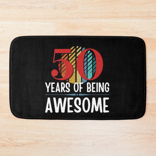 Item preview, 50 Years of Being Awesome, Funny 50th Birthday with Retro Sunset, Milestone Birthday Gift designed and sold by Auntieck.