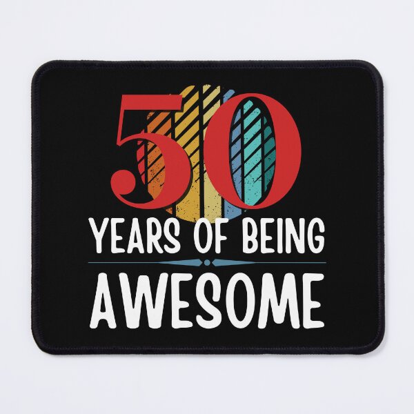 Item preview, 50 Years of Being Awesome, Funny 50th Birthday with Retro Sunset, Milestone Birthday Gift designed and sold by Auntieck.