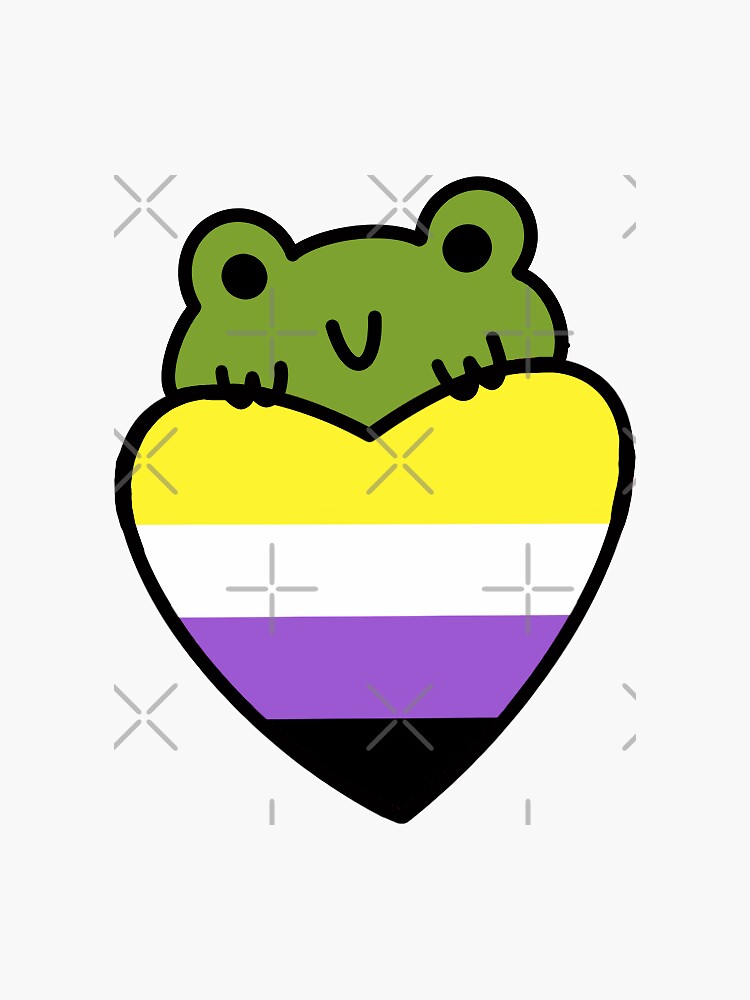 "Pride Frogs NonBinary Flag" Sticker for Sale by GoetzRae Redbubble