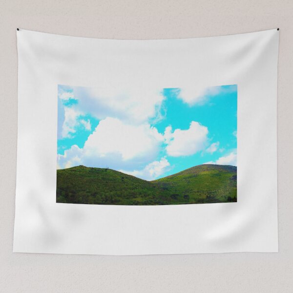 Item preview, View from San Leucio at green hills and azure sky designed and sold by Kristina Drozd.