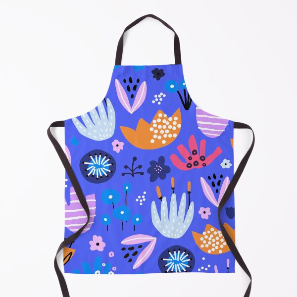 Item preview, Mid-Century Modern Periwinkle Blue With Colorful Designs designed and sold by DEC02.