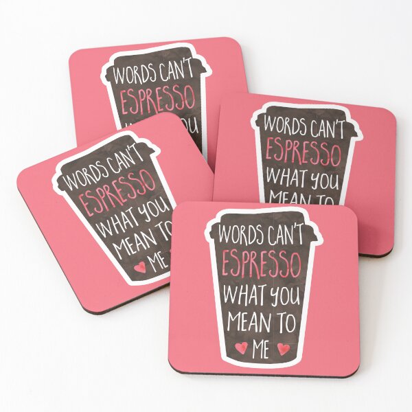 Item preview, Coffee love pun - Words can't espresso what you mean to me - Friends, Valentine's Day, anniversary, love designed and sold by hitechmom.
