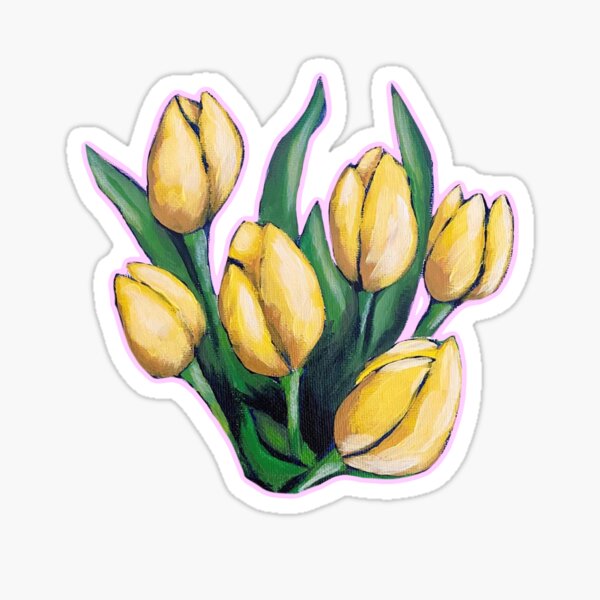Flowers, Floral Bouquet, Flower Sticker Sticker