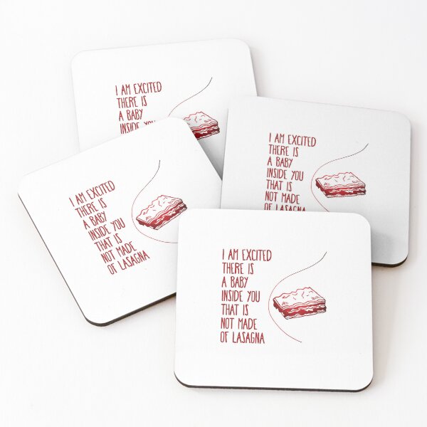 Item preview, I Am Excited / Lasagna Baby - Funny Baby New Mom Gift Present Greeting Card designed and sold by advernaut.