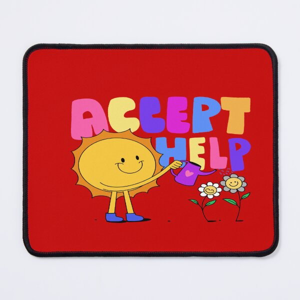 Item preview, ACCEPT HELP designed and sold by DiscoVibes.