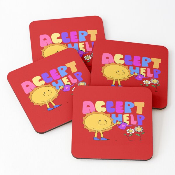 Item preview, ACCEPT HELP  designed and sold by DiscoVibes.