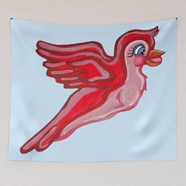 Item preview, Flying Girly Neon Pink Bird  designed and sold by Deborah Camp.