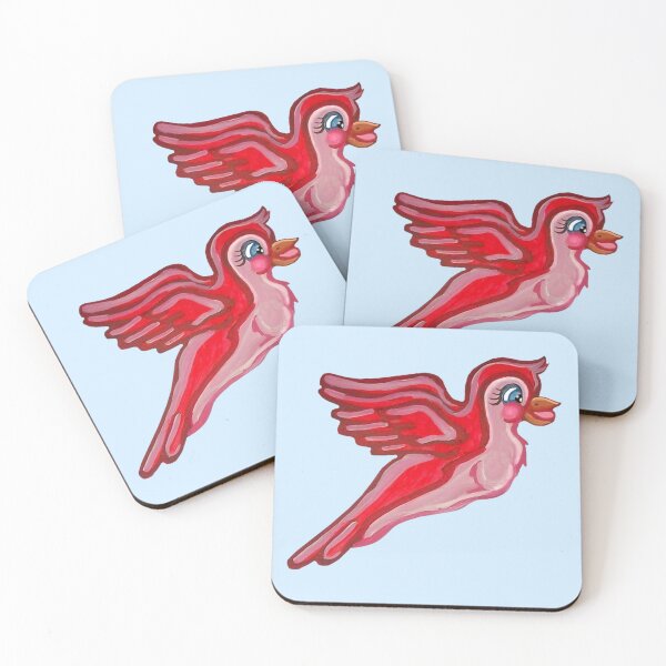 Item preview, Flying Girly Neon Pink Bird  designed and sold by Deborah Camp.
