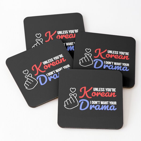Item preview, Funny Unless Youre Korean I Dont Want Your Drama - Finger Heart - K Drama Lovers designed and sold by AnyKitty.