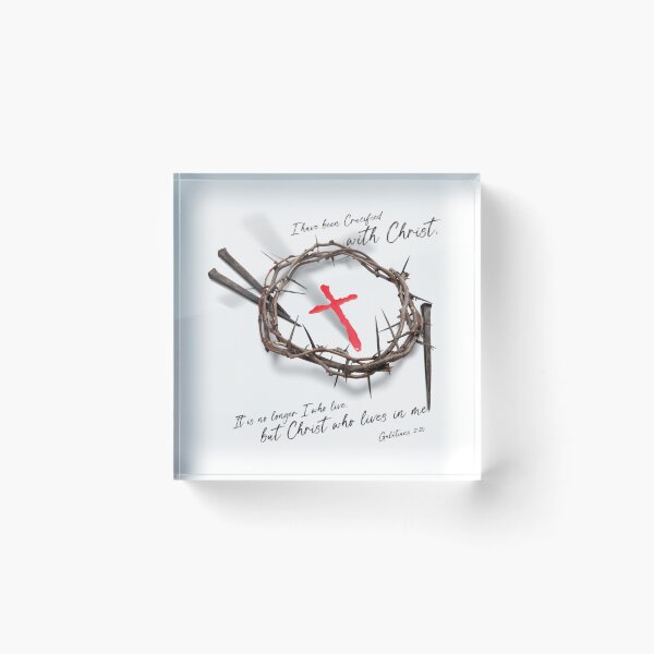 Item preview, CRUCIFIED WITH CHRIST- Galatians 2:20 Christian tees, sweatshirts, hoodies, tanktops, etc. designed and sold by Brent Horton.
