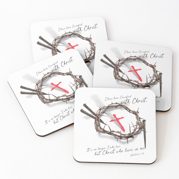 Item preview, CRUCIFIED WITH CHRIST- Galatians 2:20 Christian tees, sweatshirts, hoodies, tanktops, etc. designed and sold by Brent Horton.