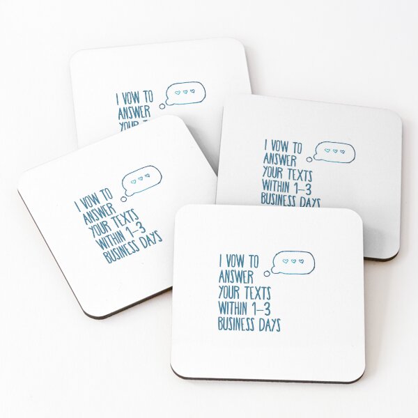 Item preview, I Vow To Answer Your Texts Within 1-3 Business Days - Funny Romantic Gift Birthday Present Greeting Card designed and sold by advernaut.