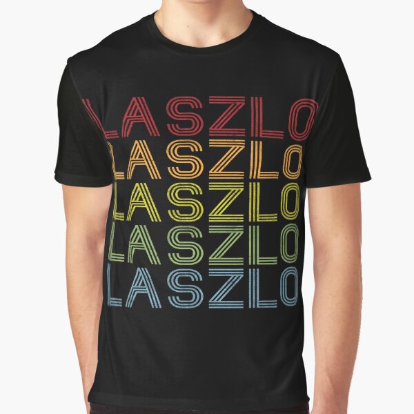 Aperçu de l'œuvre Laszlo Name T Shirt - Laszlo Vintage Retro Laszlo Name Gift Item Tee créée et vendue par chezeva.