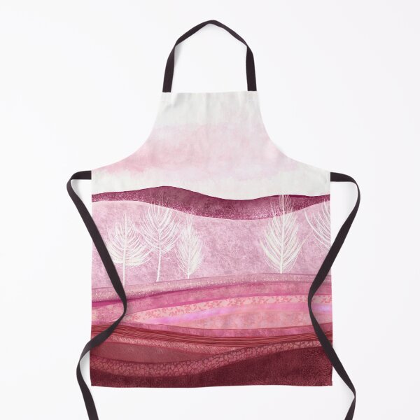 Item preview, Pink and red Treed landscape art- stylized abstract designed and sold by Inktown.