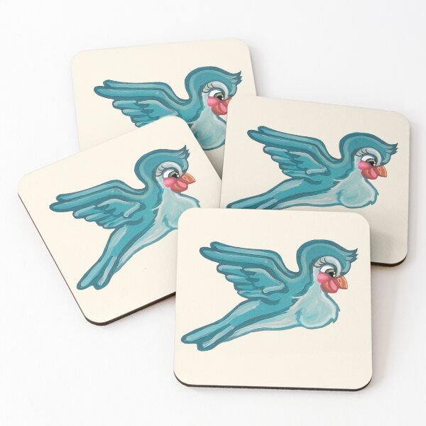 Item preview, Cute Flying Turquoise Bird  designed and sold by Deborah Camp.
