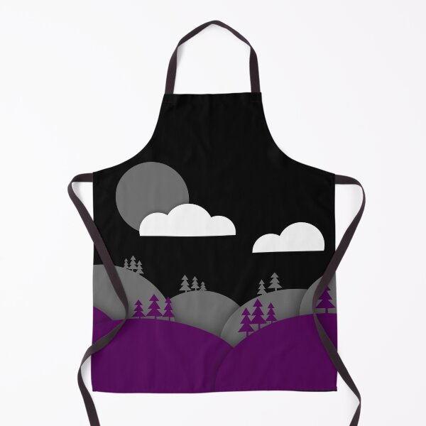 Artikelvorschau, Asexuelle Stolz-Flaggen-Kunst-Landschaftspapier-Ausschnitt entworfen und verkauft von cashewdays.