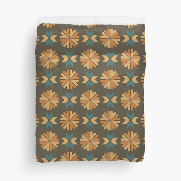 Item preview, Blomma, Vintage Flower Pattern in Retro Color Style designed and sold by BesanoStyle.