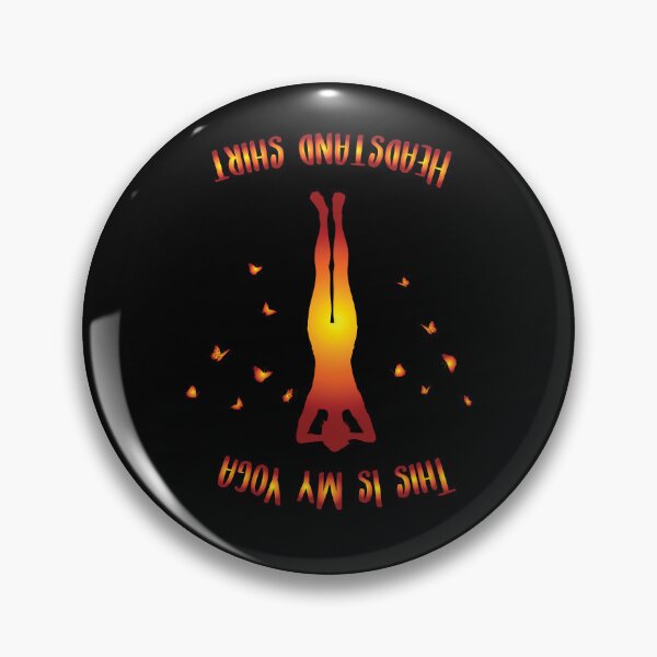 Item preview, This Is My Yoga Headstand Cool Sunset Gradient Butterfly Design Funny Yoga Lovers Quote Gift For Men Women designed and sold by pedrored369.