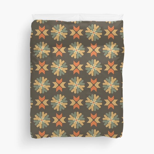 Item preview, Blomma, Vintage Flower Pattern in Retro Color Style designed and sold by BesanoStyle.