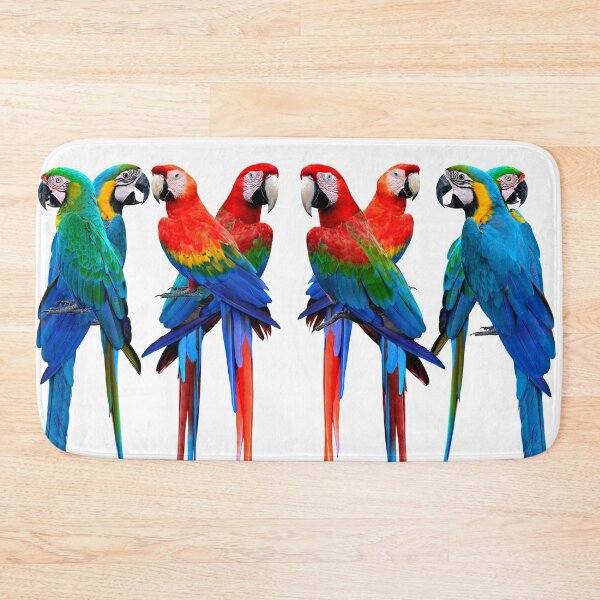 Item preview, Beautiful Macaws. The Scarlet Macaw, Greenwing Macaw and The Blue and Gold Macaw lovely design for parrot lovers. designed and sold by Abstractdiva.