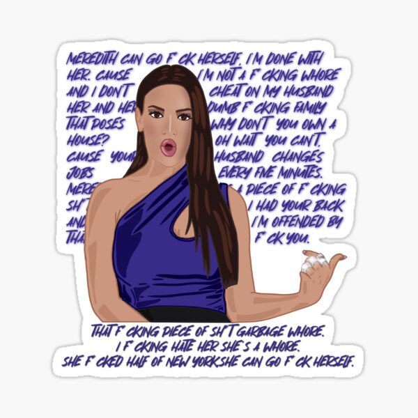 The Real Housewives of Salt Lake City Lisa Barlow Bathroom Rant Sticker