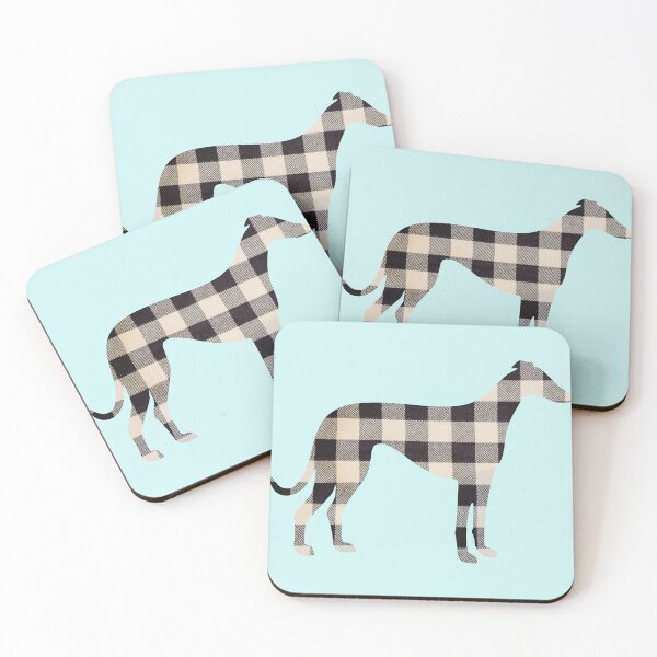 Item preview, Black Plaid Greyhound designed and sold by SpitfireLew.