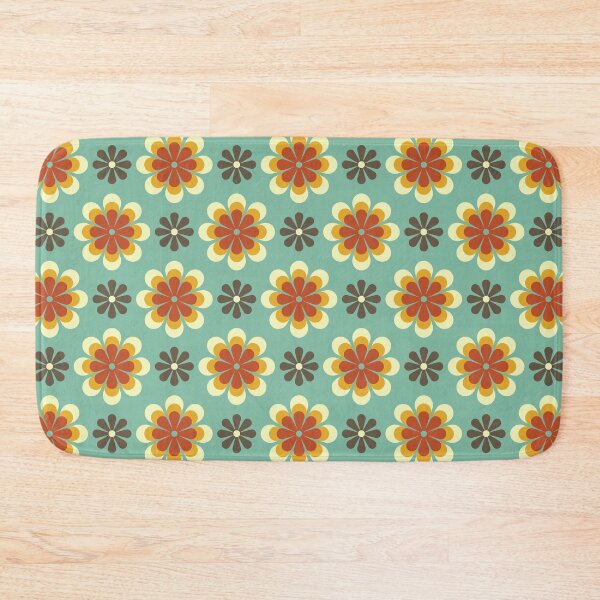 Item preview, Blomma, Retro Flower Pattern in Retro Color Style designed and sold by BesanoStyle.