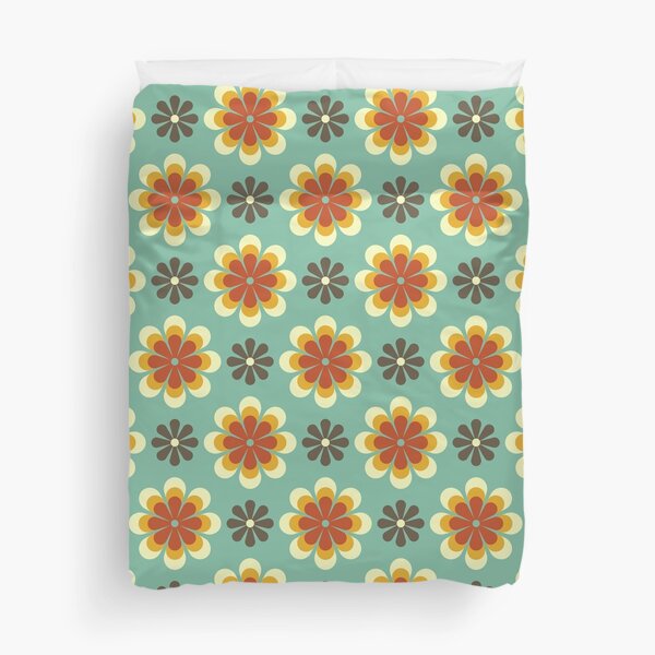 Item preview, Blomma, Retro Flower Pattern in Retro Color Style designed and sold by BesanoStyle.