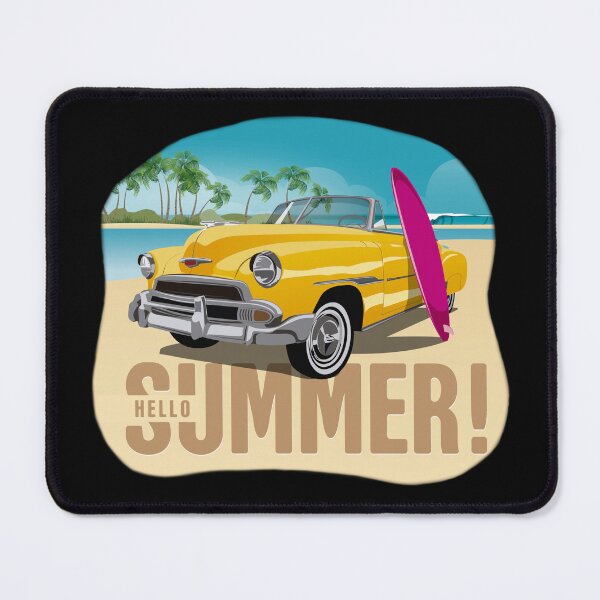 Item preview, Yellow Car With Surfboards-Fun Classic Chevy Cars Surfing Lover Apparel Gift designed and sold by DeeSignTShirts.