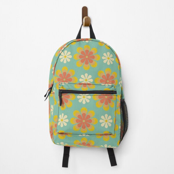 Item preview, Blomma, Vintage Flower Pattern in Retro Color Style designed and sold by BesanoStyle.