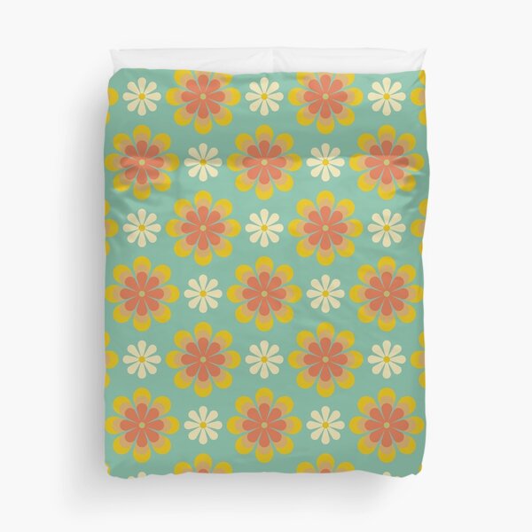 Item preview, Blomma, Vintage Flower Pattern in Retro Color Style designed and sold by BesanoStyle.