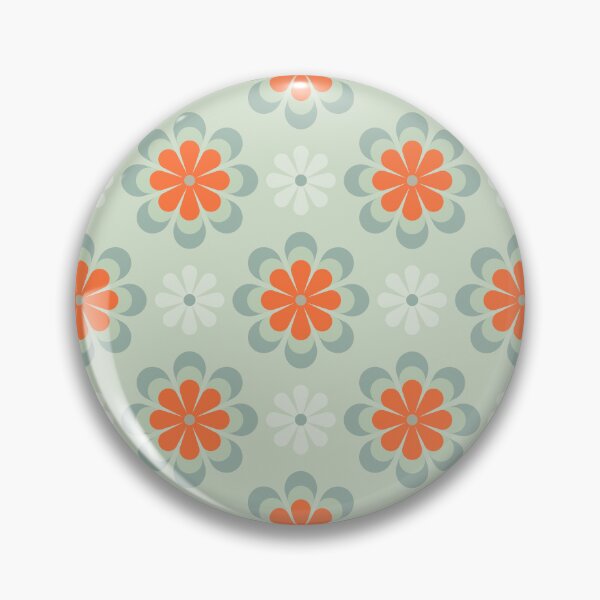 Item preview, Blomma, Retro Flower Pattern in Retro Color Style designed and sold by BesanoStyle.