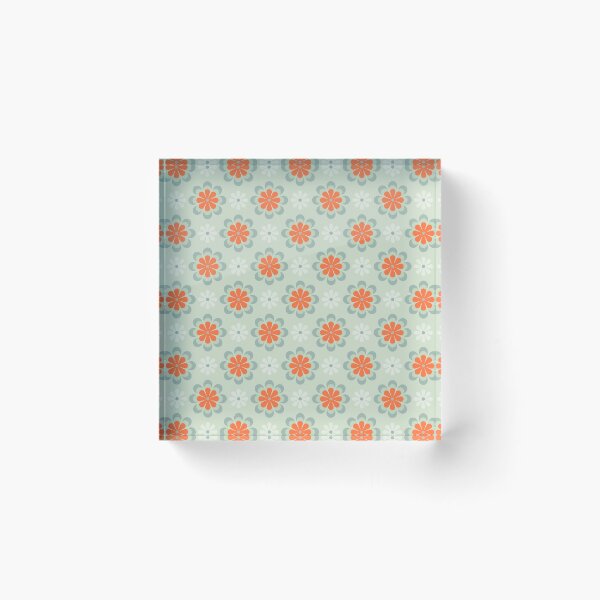 Item preview, Blomma, Retro Flower Pattern in Retro Color Style designed and sold by BesanoStyle.