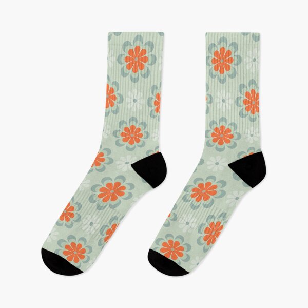 Item preview, Blomma, Retro Flower Pattern in Retro Color Style designed and sold by BesanoStyle.