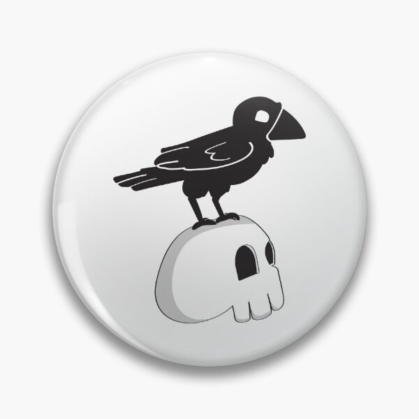 Item preview, Cute Raven & Skull designed and sold by PanicLaughter.