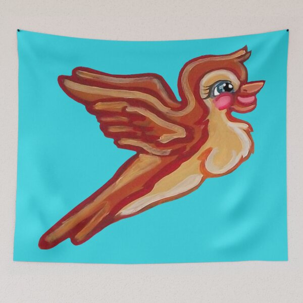Item preview, Cute Flying Orange Bird  designed and sold by Deborah Camp.