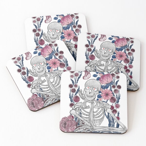 Item preview, Peonies And Skeleton designed and sold by InnaMGraphic.