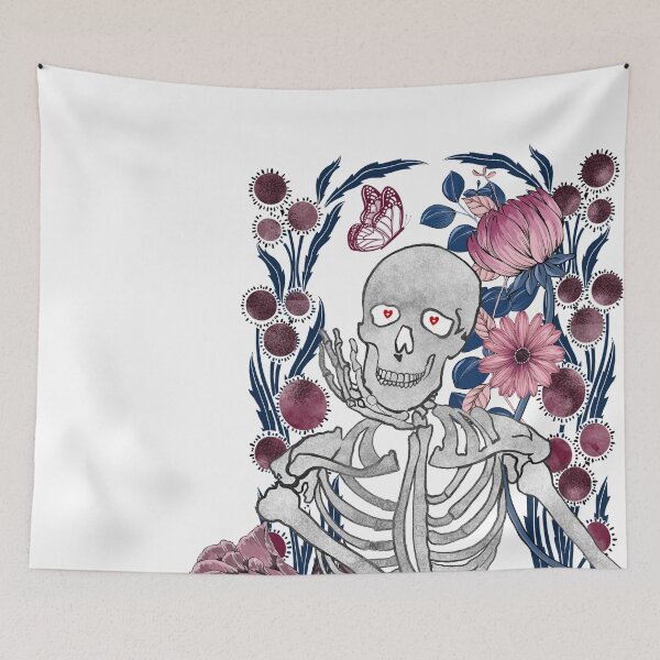 Item preview, Peonies And Skeleton designed and sold by InnaMGraphic.